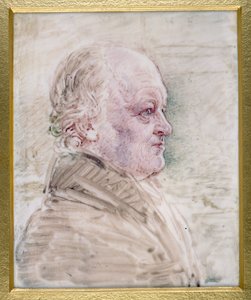 Miniatuur van William Blake (1757-1827) 1821 door John Linnell